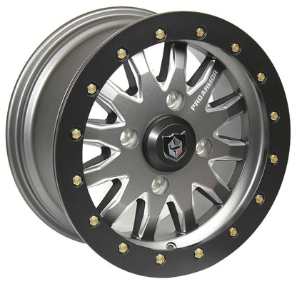 Pro Armor Halo Milled Beadlock Wheel Rim for UTV (15x7, 4/156, 38mm Offset)