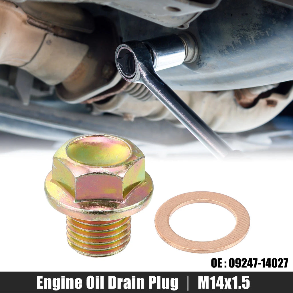 Engine Oil Drain Plug Screw with Seal Ring for Honda Civic (2006–2016)