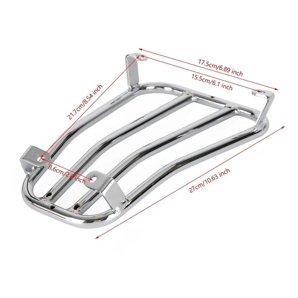Chrome Floor Board Rack Carrier for Vespa 125 200 250 300 GTS GTV GT GTL (T9)