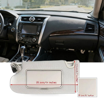 Left Sun Visor with Light for Nissan Teana Altima (2013–2018) Gray