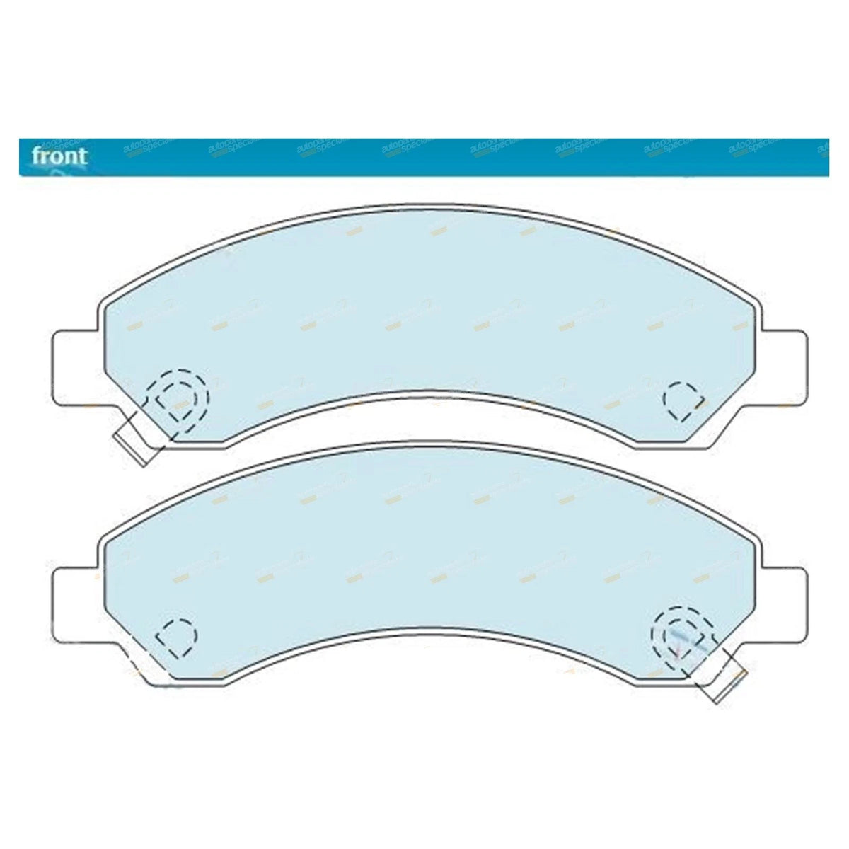Set of 4 Bendix Front Disc Brake Pads for Great Wall V200 V240 X240 CC K2 (2009–2016)