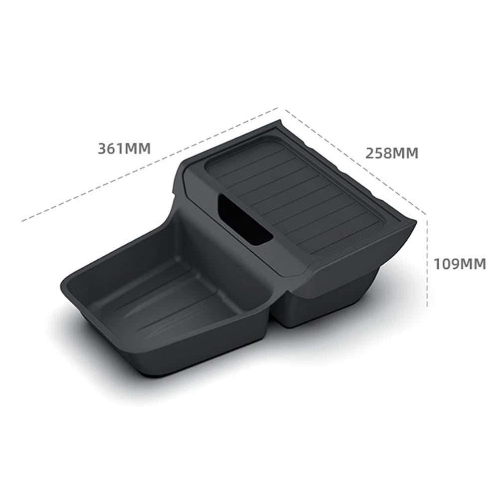 TPE Storage Box for Tesla Model Y (2025) Center Console Black