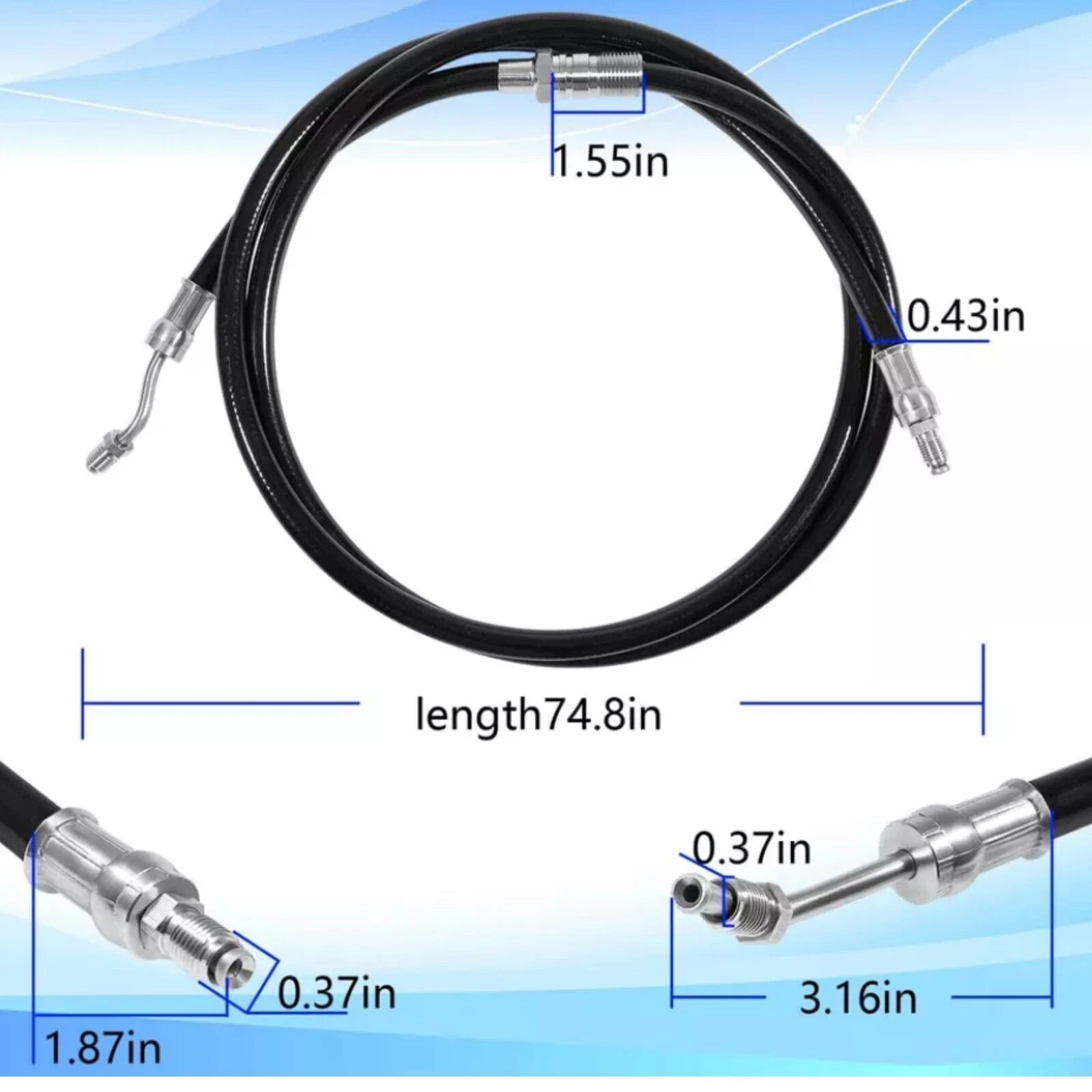 Hydraulic Pump Trim Hose for Volvo Penta DPH DPR (Model Stern Drive)
