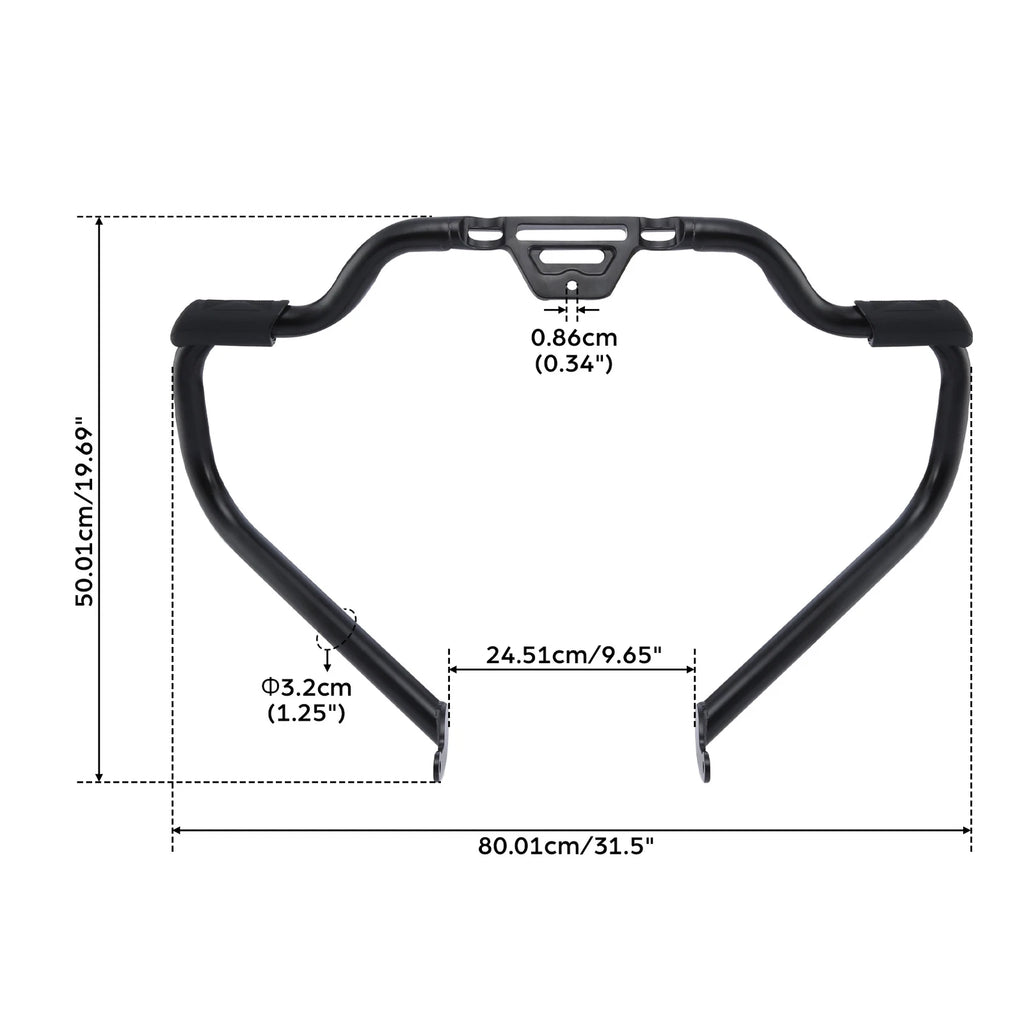 Mustache Engine Guard & Support Bracket for Harley Low Rider ST (2022–2025)