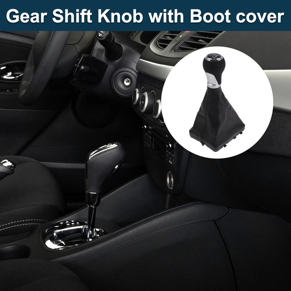 6 Speed Gear Shifter Knob with Cover for Audi A6 (2005–2011)