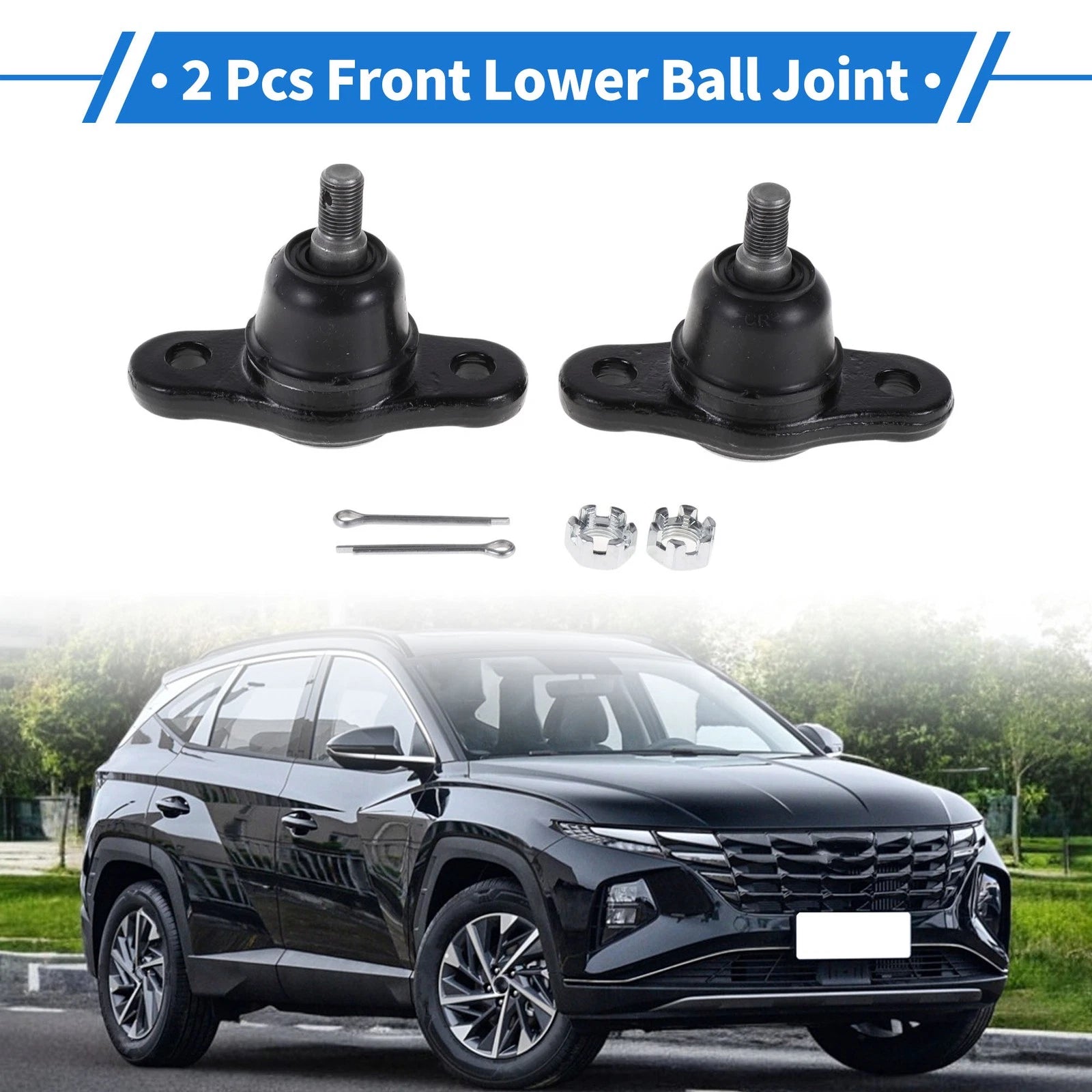 2 Pcs Front Lower Ball Joints Replacement for Hyundai Elantra (2007–2010)