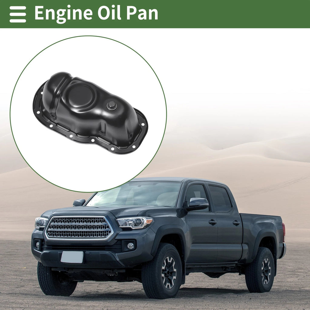 Engine Oil Pan Replacement for Toyota Tacoma (2006–2013) Iron Black