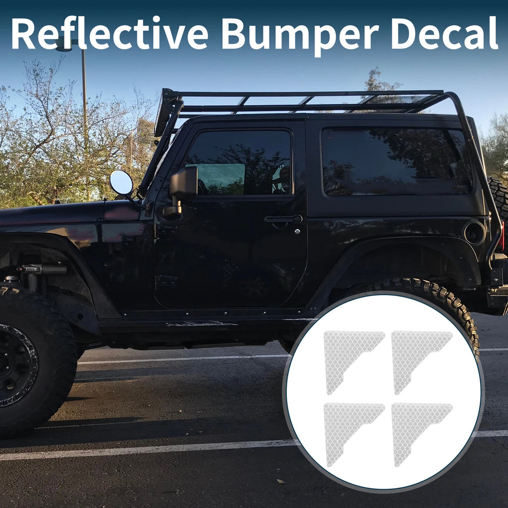 Reflective Bumper Decal for - Diamond Grid Pattern