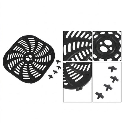 Air Fryer Cooking Divider with Rubber Bumpers