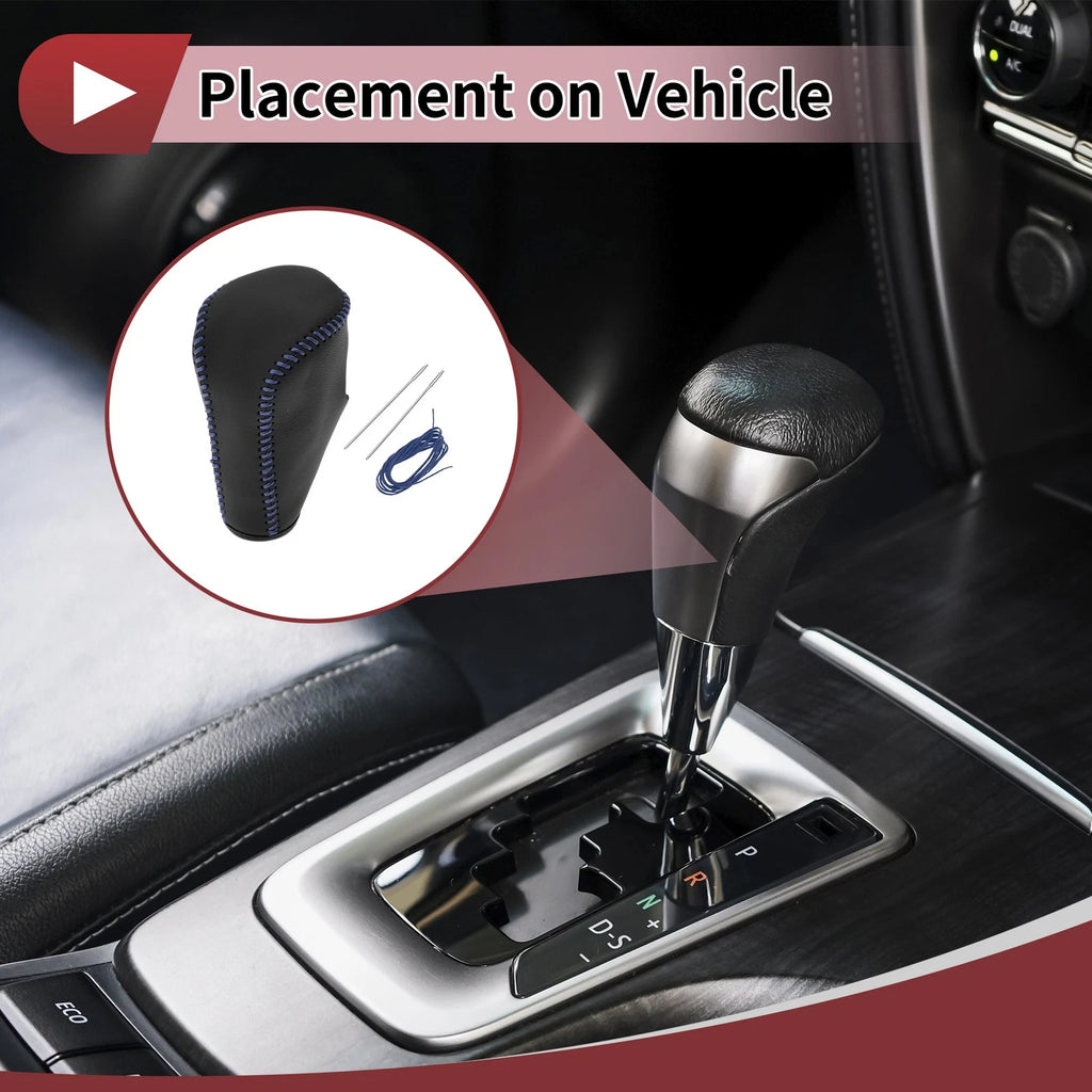 Gear Shift Knob Cover Replacement for Honda Accord 8 (2008–2012) Black