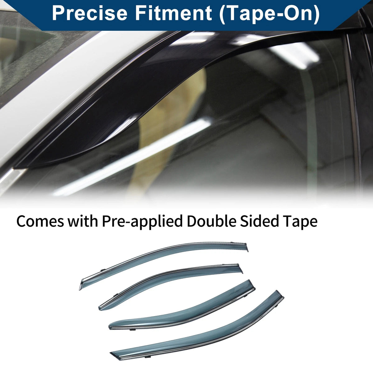 Car Window Deflectors Side Window Vent Visors for Toyota Corolla Sedan (2020–2024)
