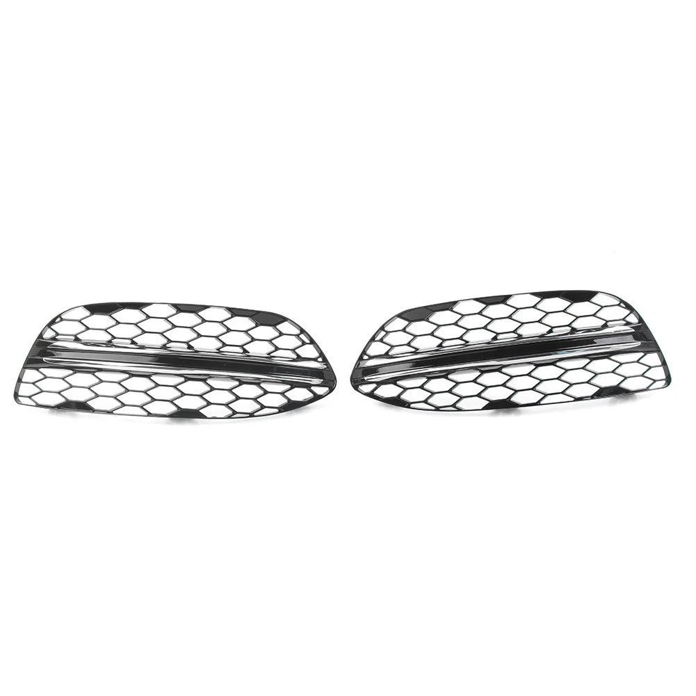 Front Bumper Fog Light Grilles Cover for Benz C Class W205 (2015–2021)