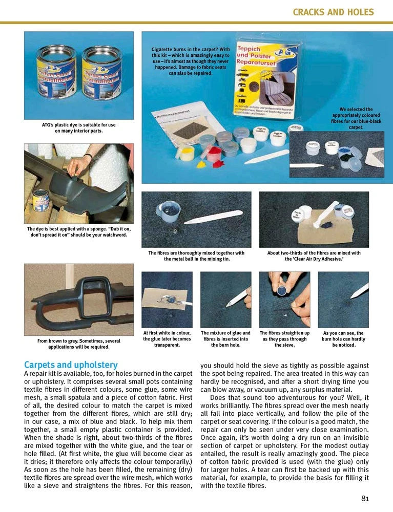 Classic Car Interior Restoration Guide Book