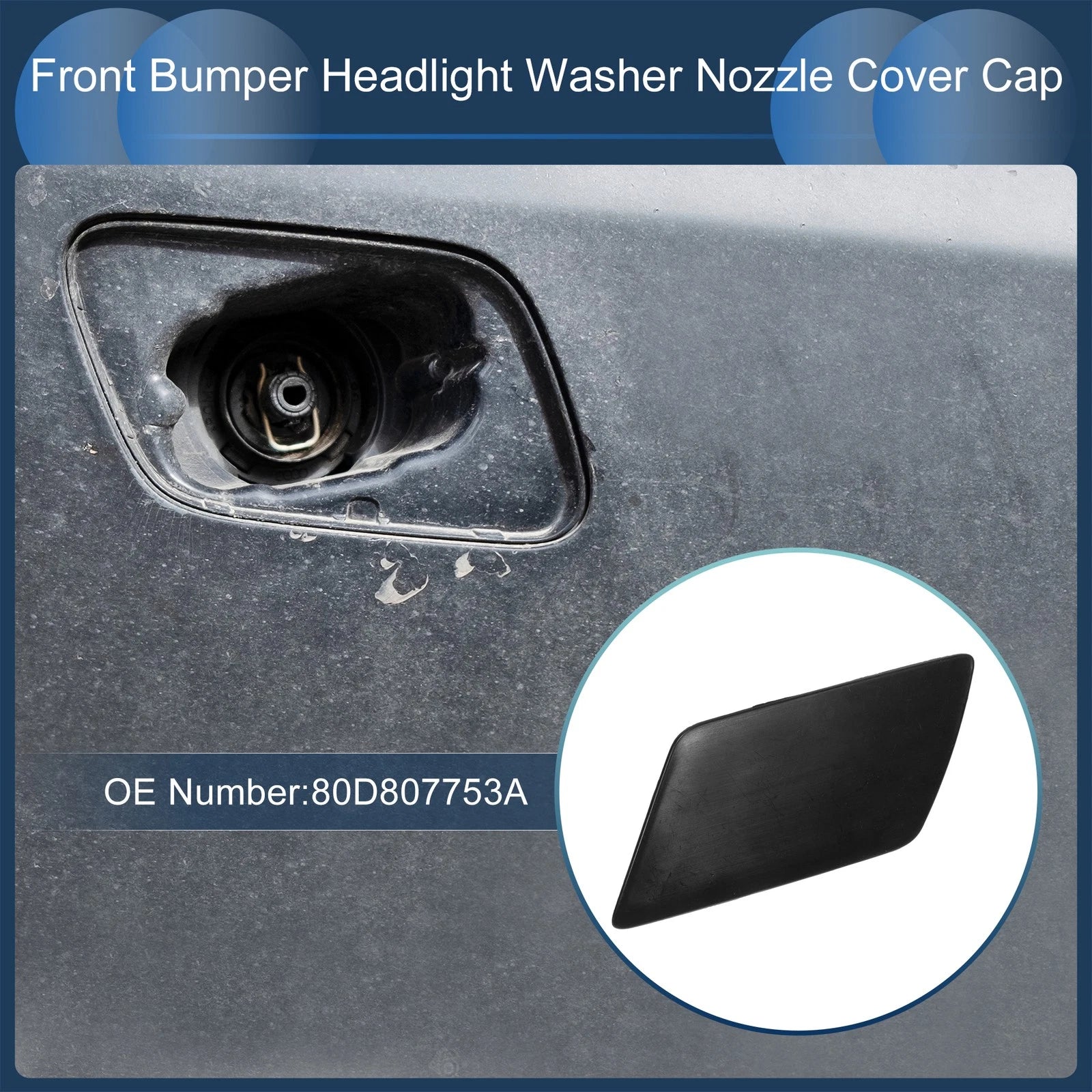 Front Left Washer Nozzle Cover Cap for Audi Q5 S-Line (2018–2020)