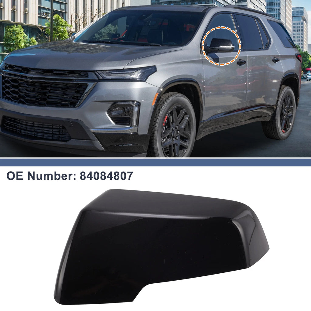 Left Driver Side Rearview Mirror Cover Cap for Chevy Traverse (2018–2024)