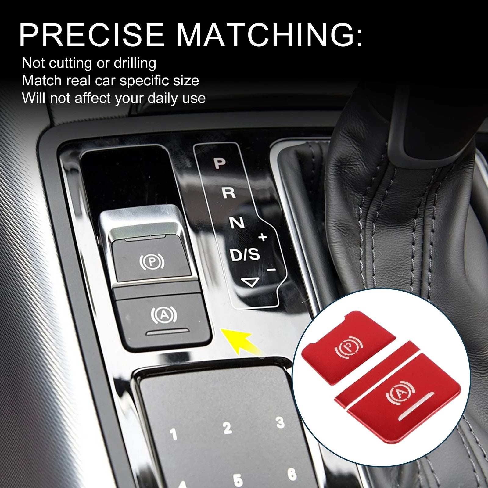 Parking Brake Switch Button Sticker for Audi A6 C7 RS6 S6 (2012–2018)