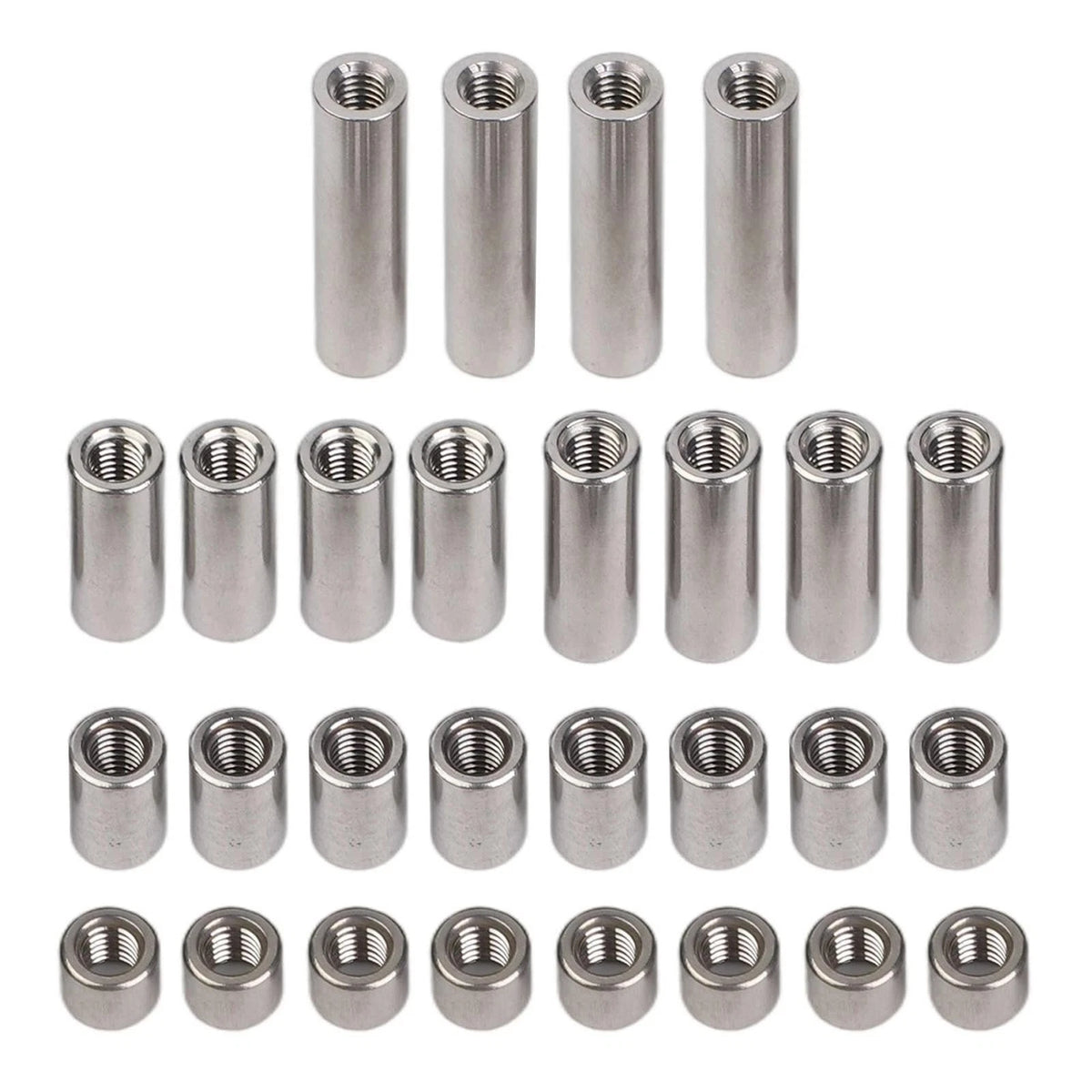 28 Pieces M6 Stainless Steel Connector Nuts Kit for Various Projects