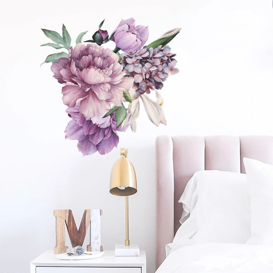 Wall Sticker Flower Decal for Bedroom Decor