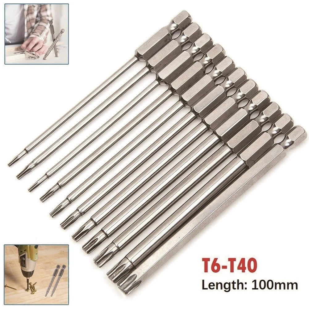 Screwdriver Bit 6.35mm / 1/4 Inch Shank Hexagonal 60HRC