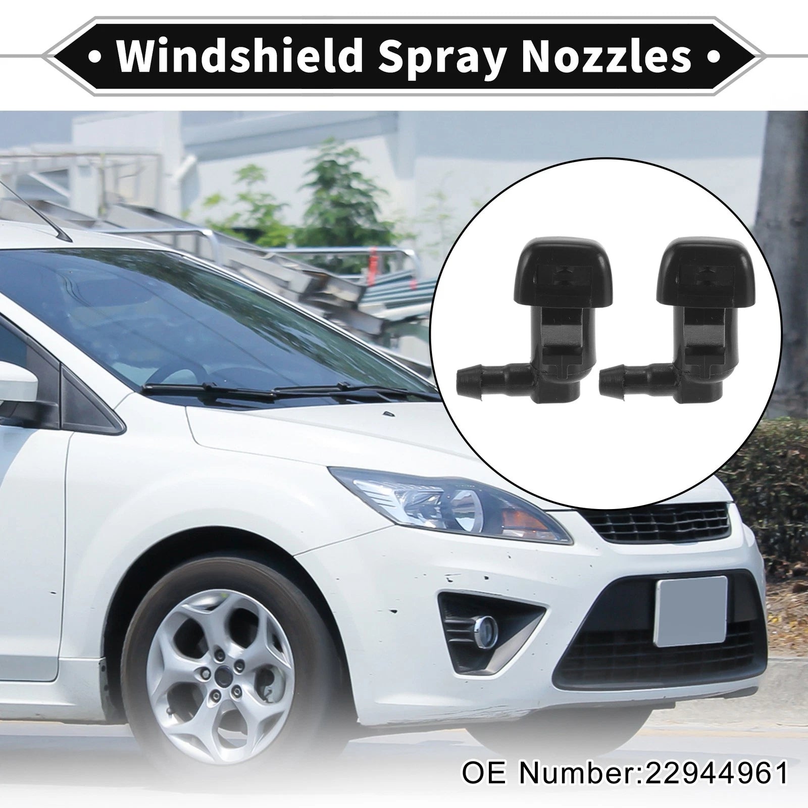 Front Windshield Washer Nozzle Set for Chevy Colorado (2015–2023)