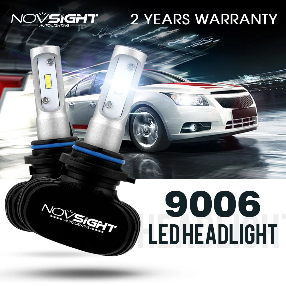 2X 9006 LED Headlight Bulbs for 6500K White