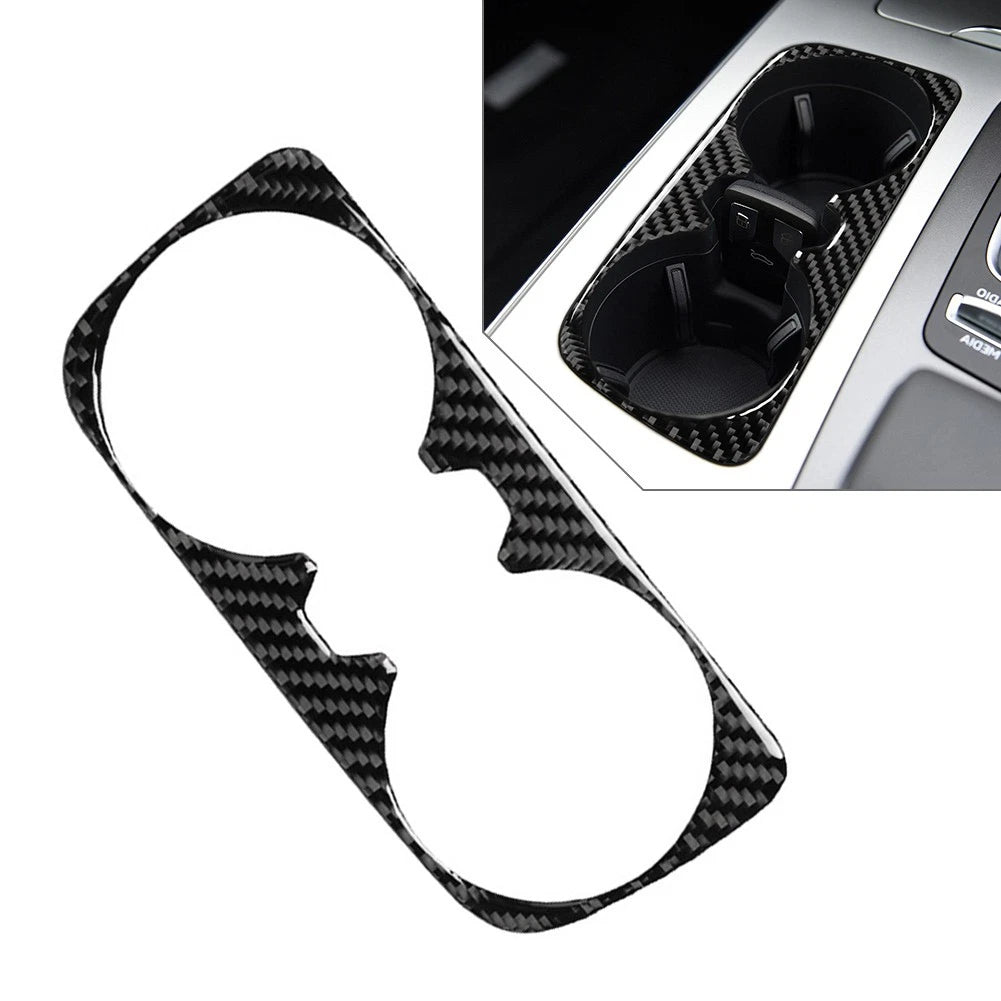 1x Interior Water Cup Holder Trim for Audi Q7 SQ7 (2016–2019) Carbon Black