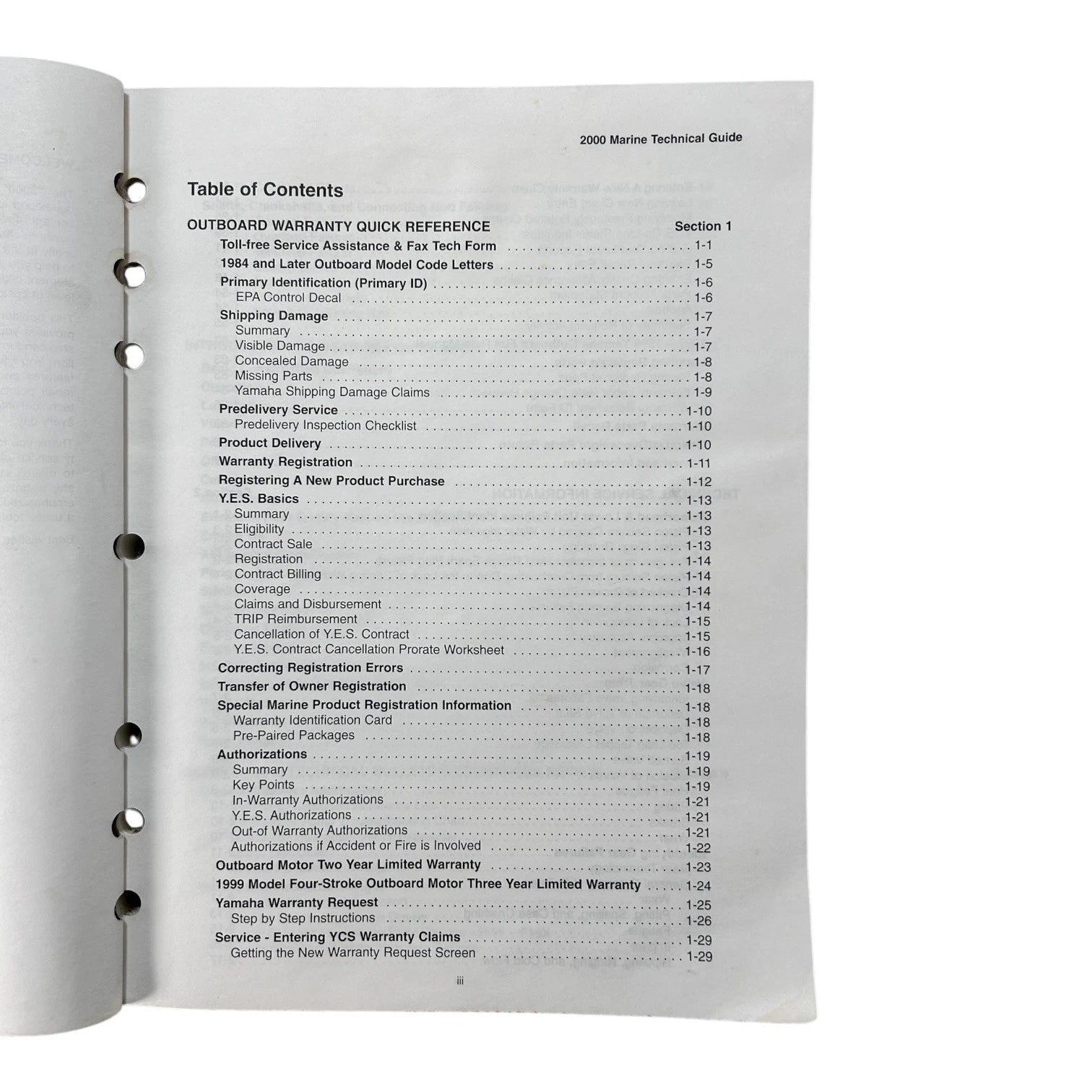 Marine Technical Guide for Yamaha (2000) LIT-18865-01-2K