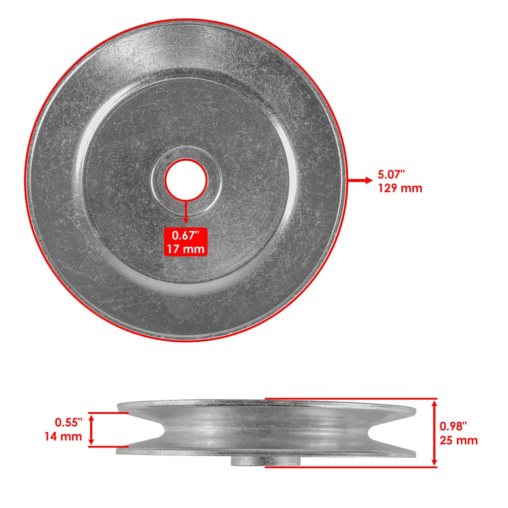 Deck Spindle Pulley Replacement for Toro SS5000 SS5060 MX5060 (2000–2020)