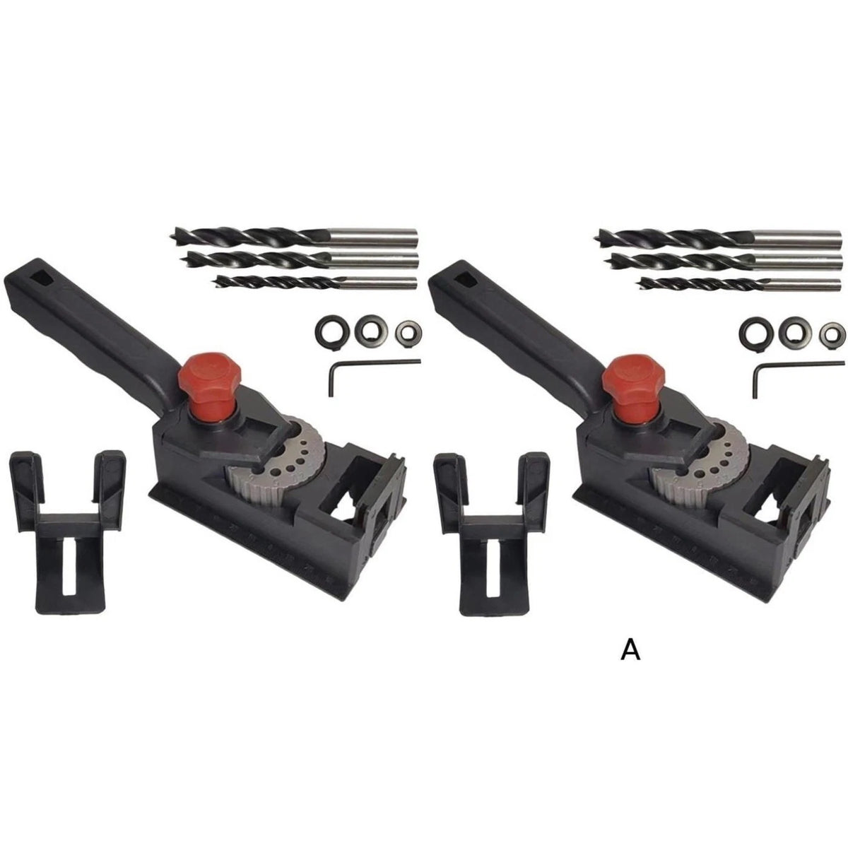10 Hole Woodworking Drill Guide Jig Kit for Quick Setup and Positioning