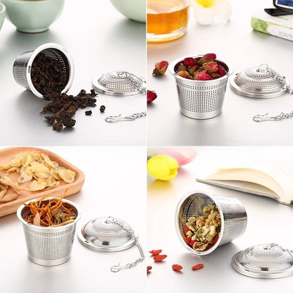 304 Stainless Steel Tea Infuser Ball with Hook for Coffee, Soup, Spices