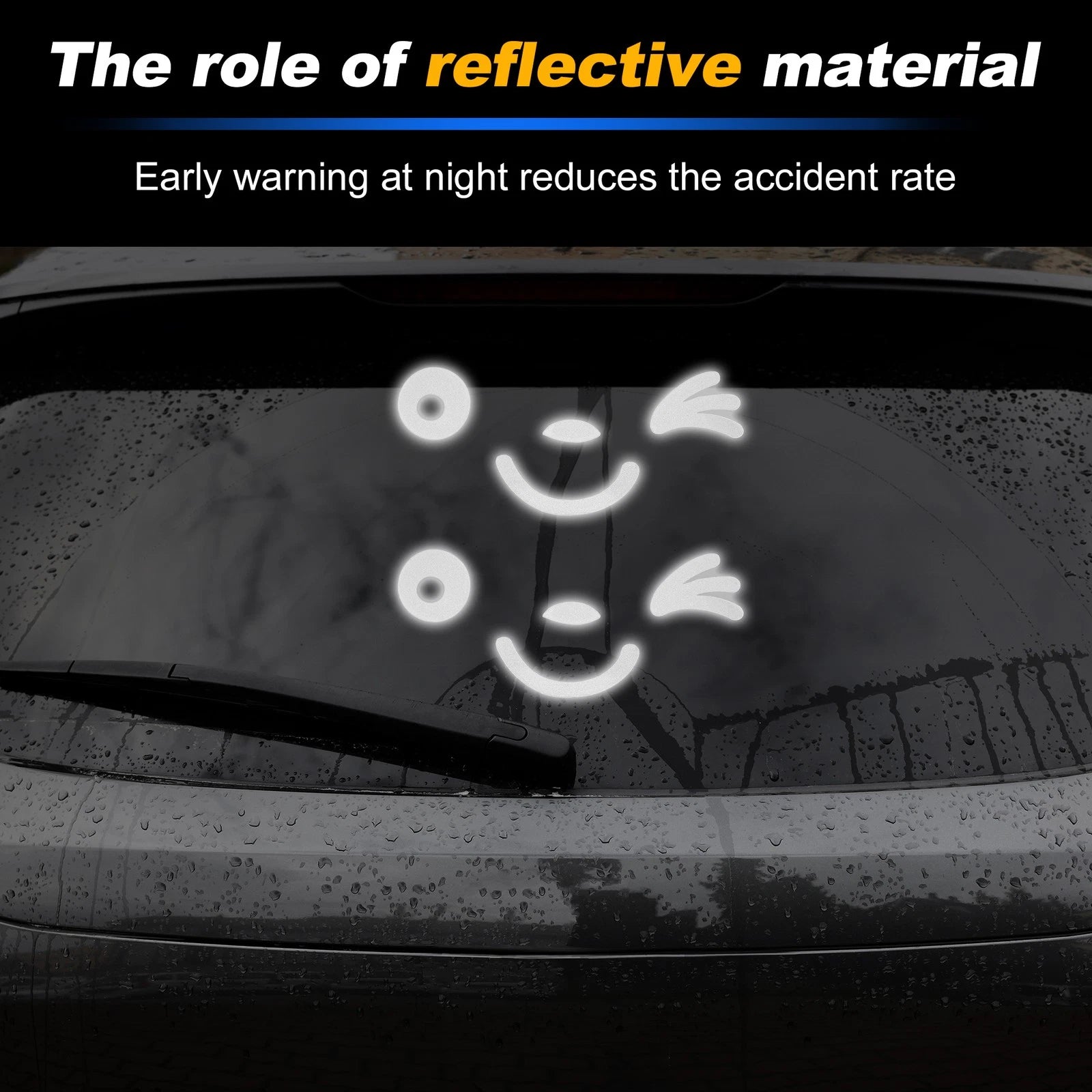 Reflective Bumper Decal for Vehicle Body (Universal)