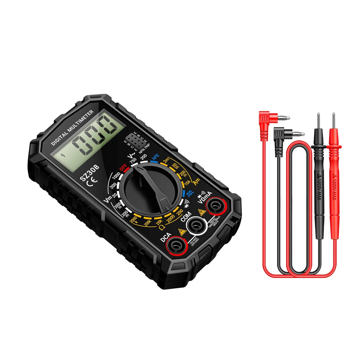 Multimeter Voltmeter Ammeter for AC DC Voltage Current Test (Universal)