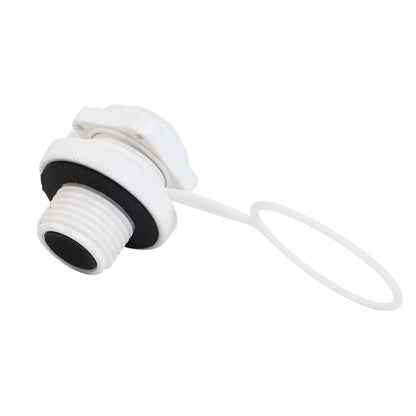 Air Cap Screw Valve for - Set of 2, White/Black