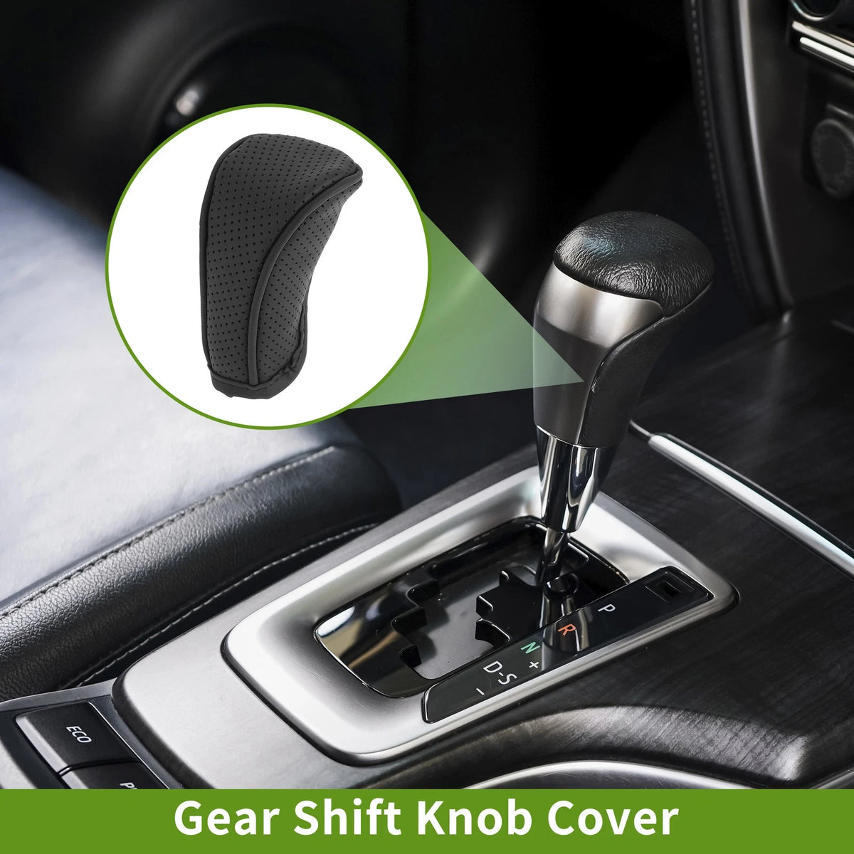 1 Pc Manual Gear Shift Knob Cover for Universal SUV Truck (Black)