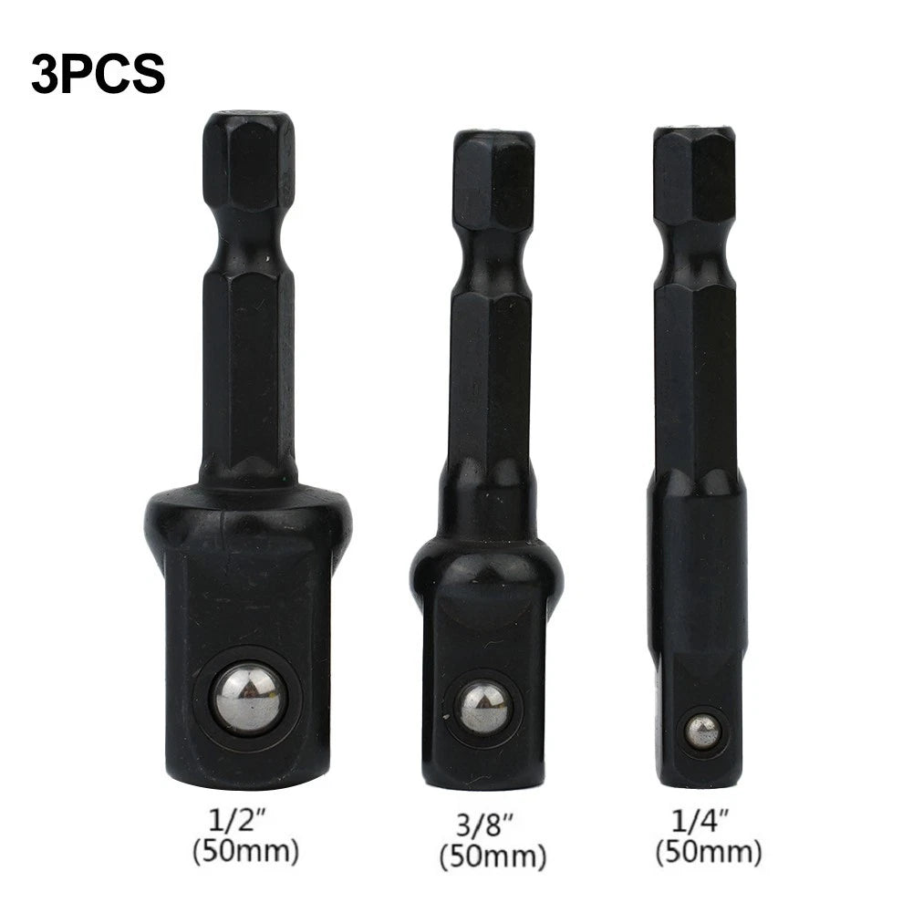 3-Piece Nut Driver Socket Set for Electric Screwdriver