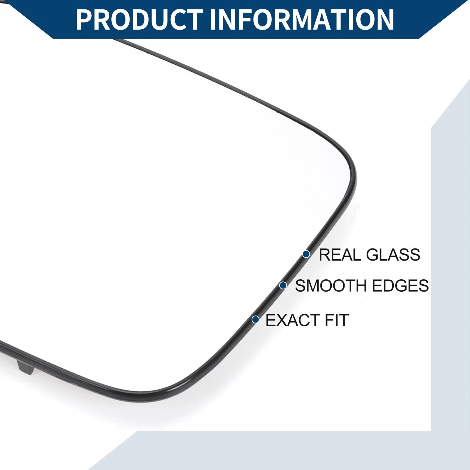 Heated Left Side Mirror Glass Replacement for Honda Pilot (2003–2008)