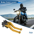 Adjustable Short Brake Clutch Levers for BMW R Nine T (2014–2016) Gold Pair