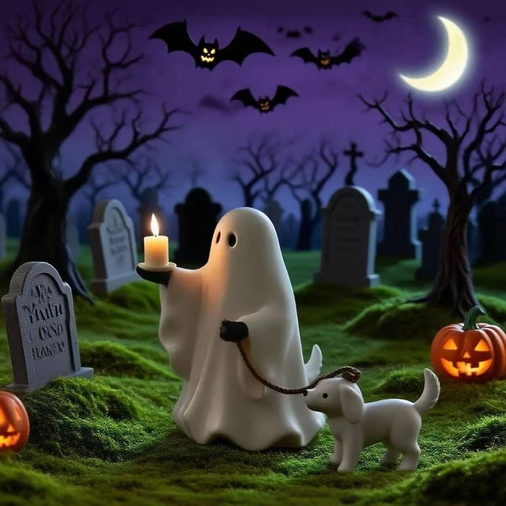 Dog Statue for Porch Display Halloween Decoration