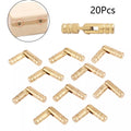20Pcs Brass Barrel Hinges for Jewelry Box (Concealed, Invisible)