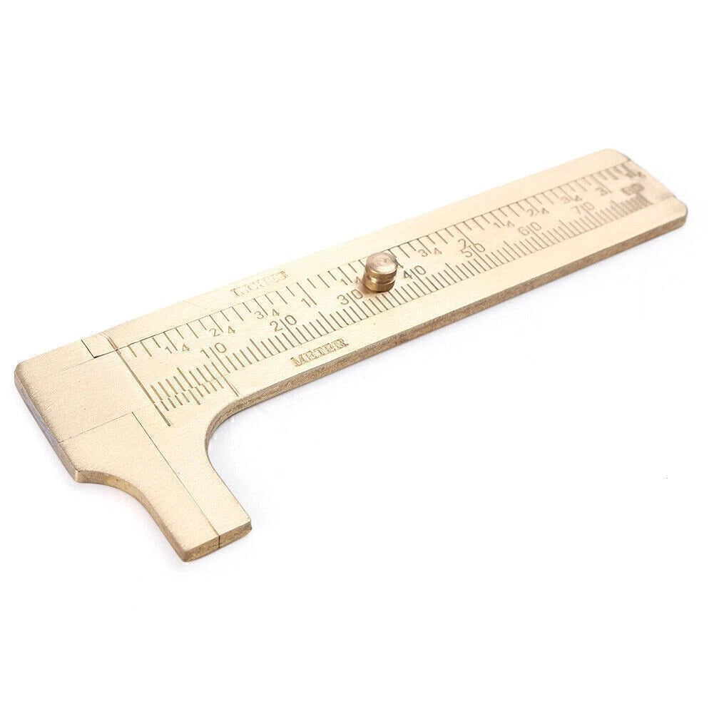 Mini Brass Sliding Gauge Vernier Caliper 80mm for Precision Measurement