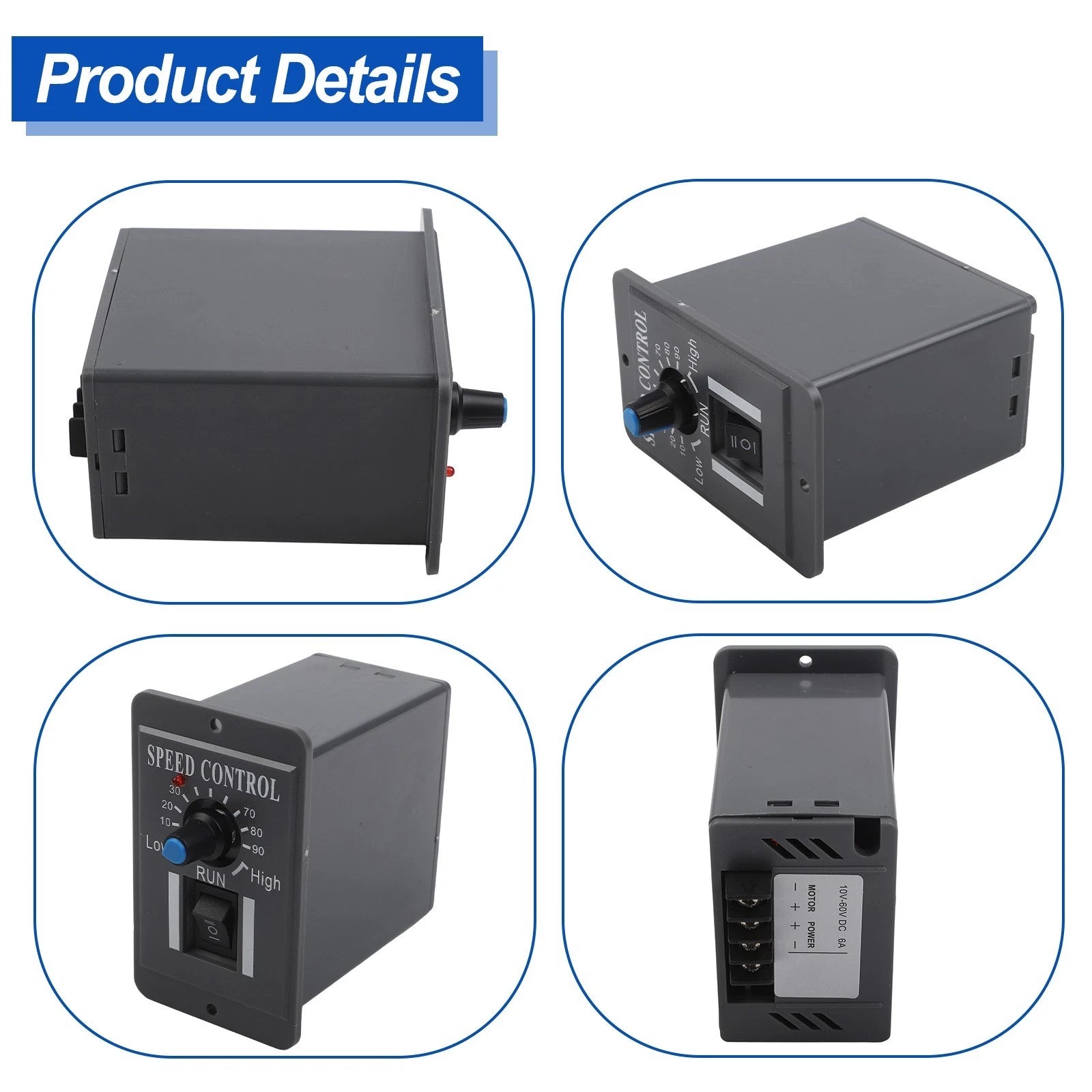 Manual Two Way Control for DC Motors (Forward Stop & Reverse)