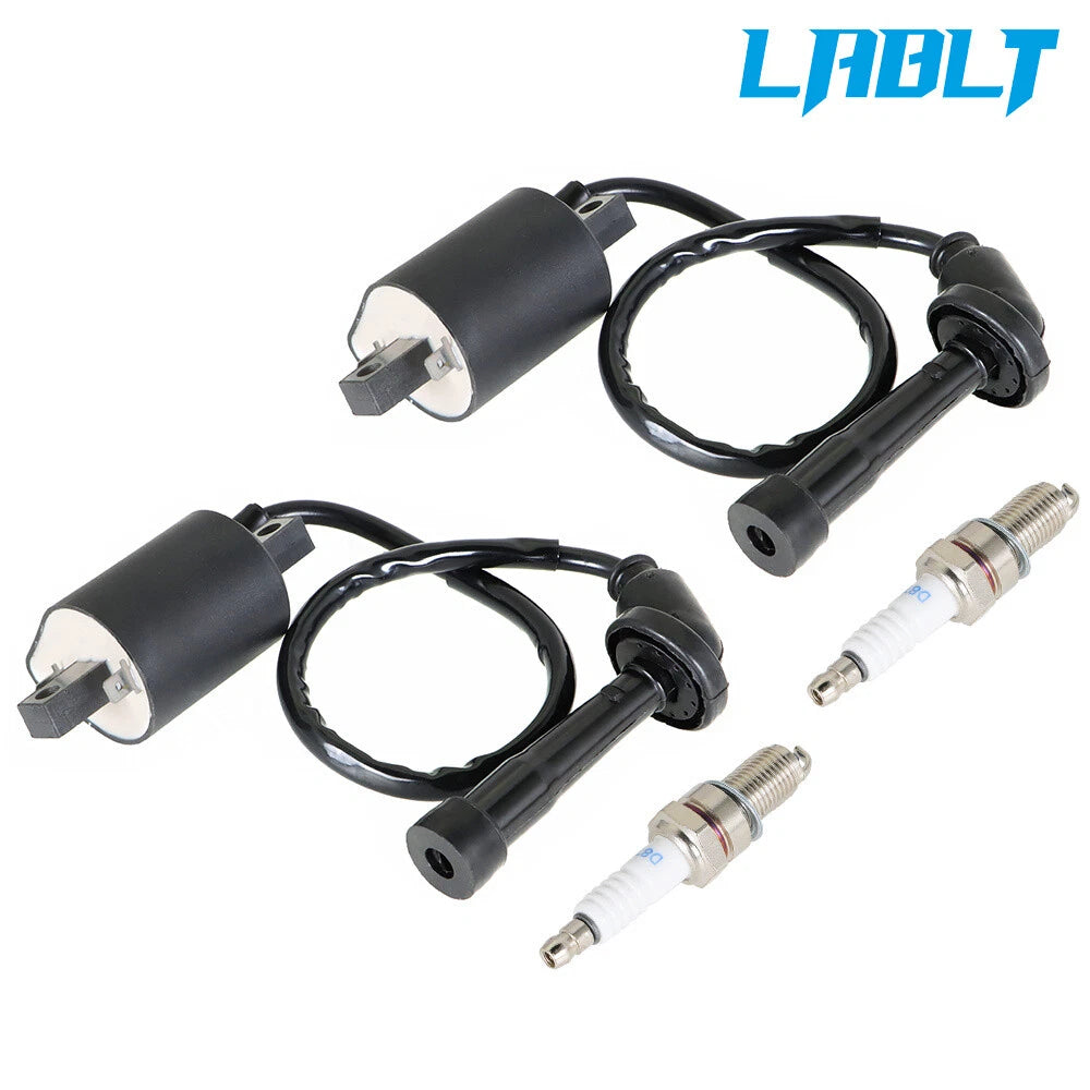 2X Ignition Coil Spark Plug for Yamaha V Star 650 (2002–2010)