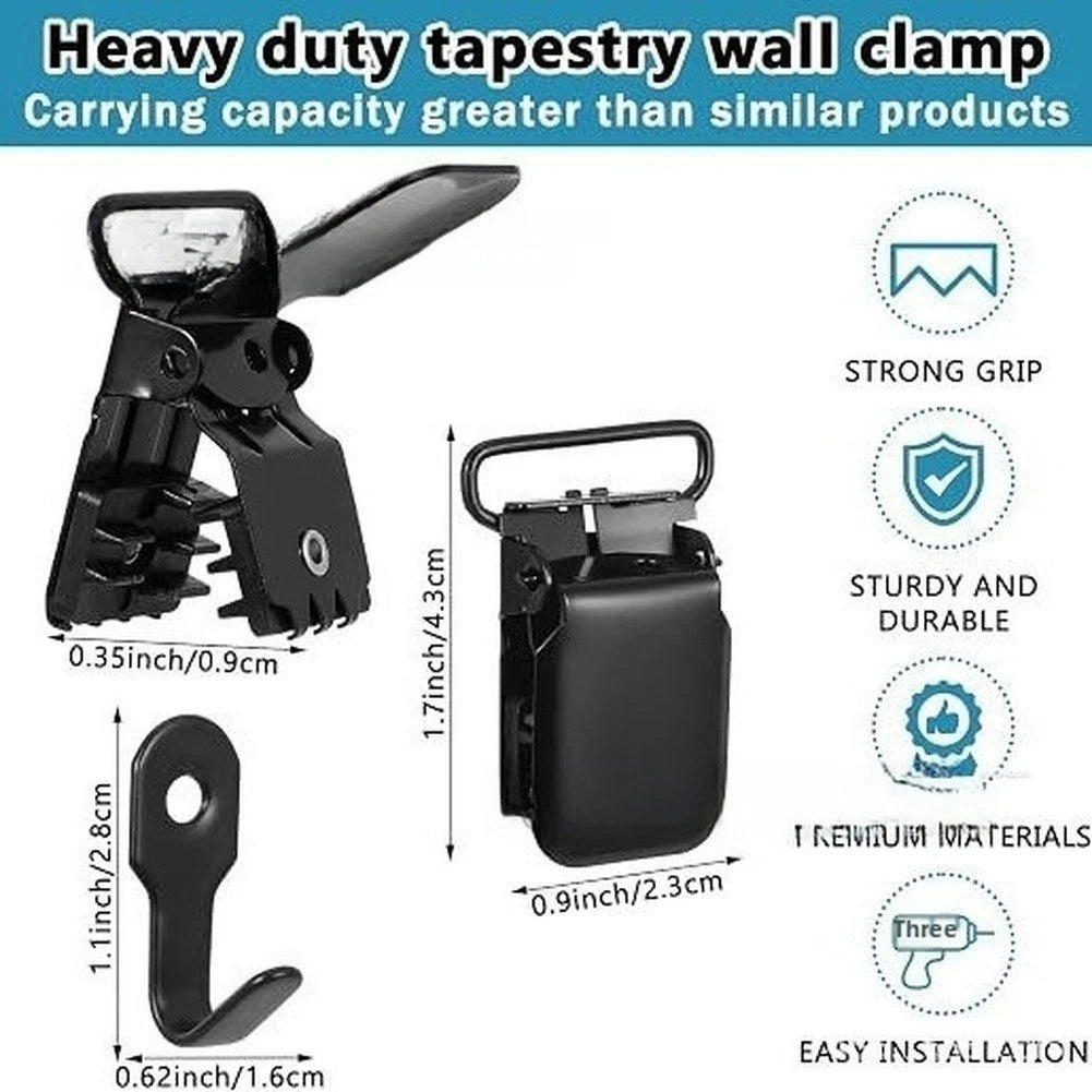 Strong Jaw Locking Blanket Clip for Craft Display Tool Tapestry