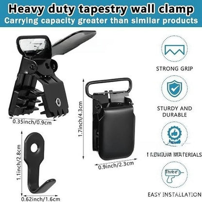 Strong Jaw Locking Blanket Clip for Craft Display Tool Tapestry
