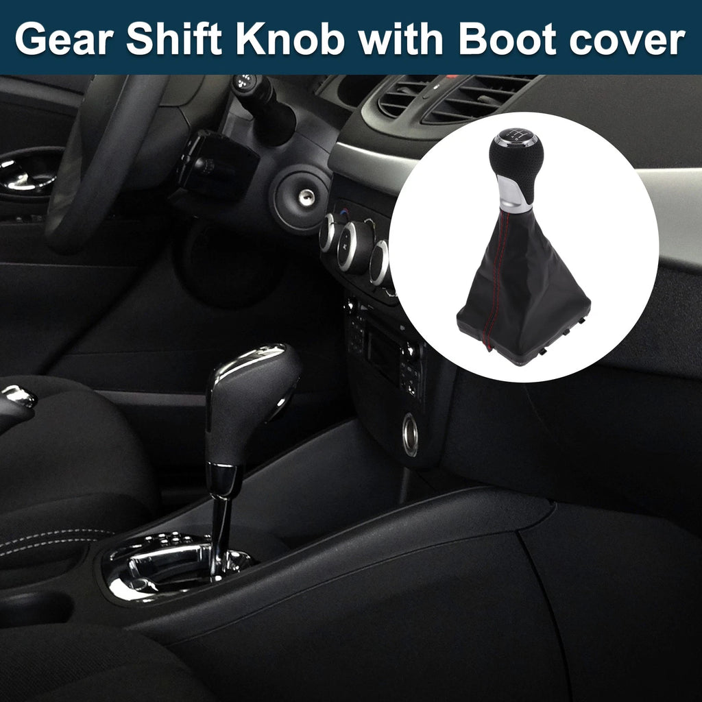 6 Speed Gear Shifter Knob with Cover Replacement for Audi A6 (2005–2011)