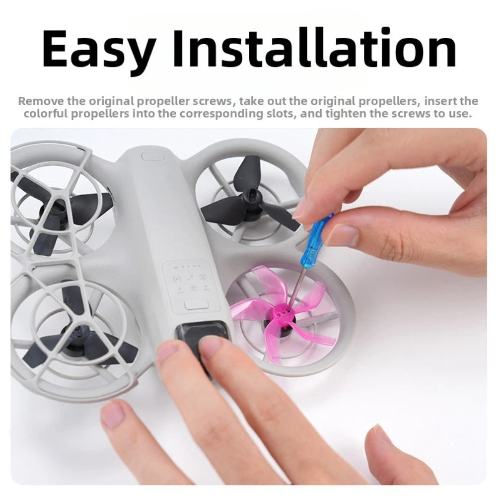 Set of 4 Quick Release Paddle Blades for DJI NEO2 (2019–2023)