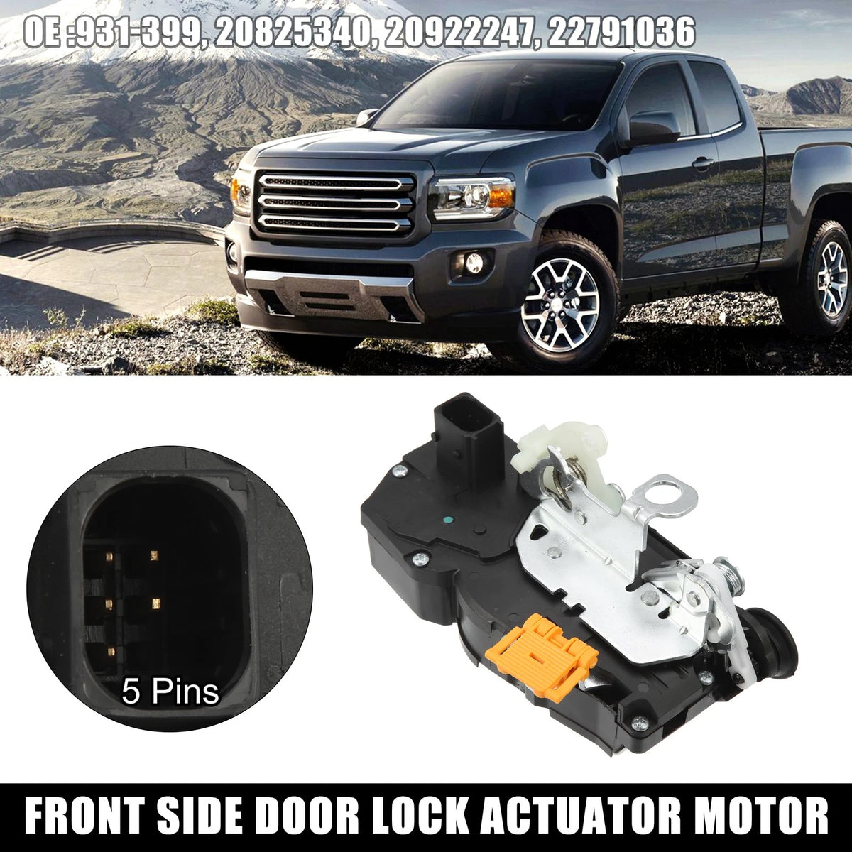 Power Door Lock Actuator Motor for Cadillac CTS (2003–2019) 22791036