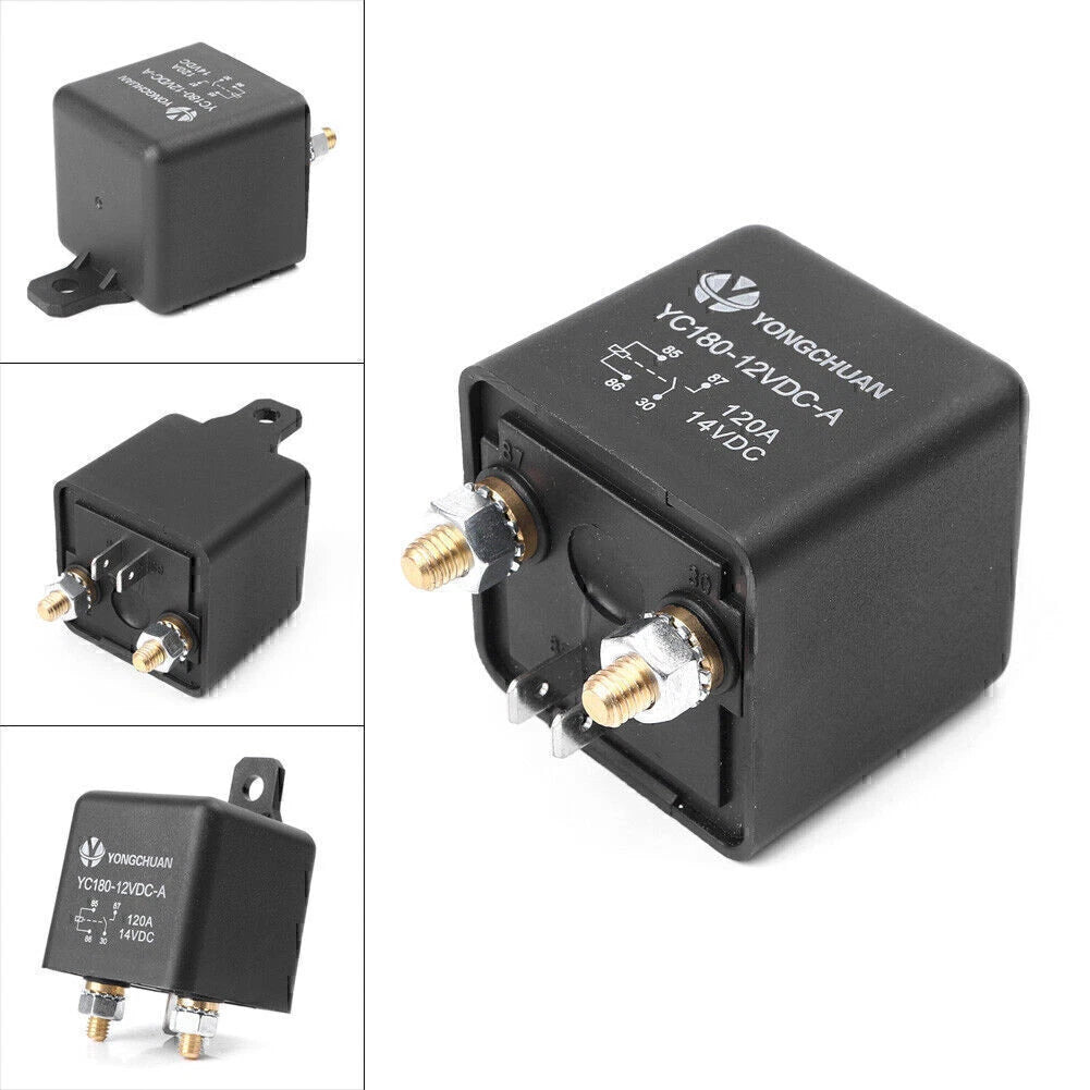 120A DC 12V Split Charge Relay for Car Van Boat (4-Pin)