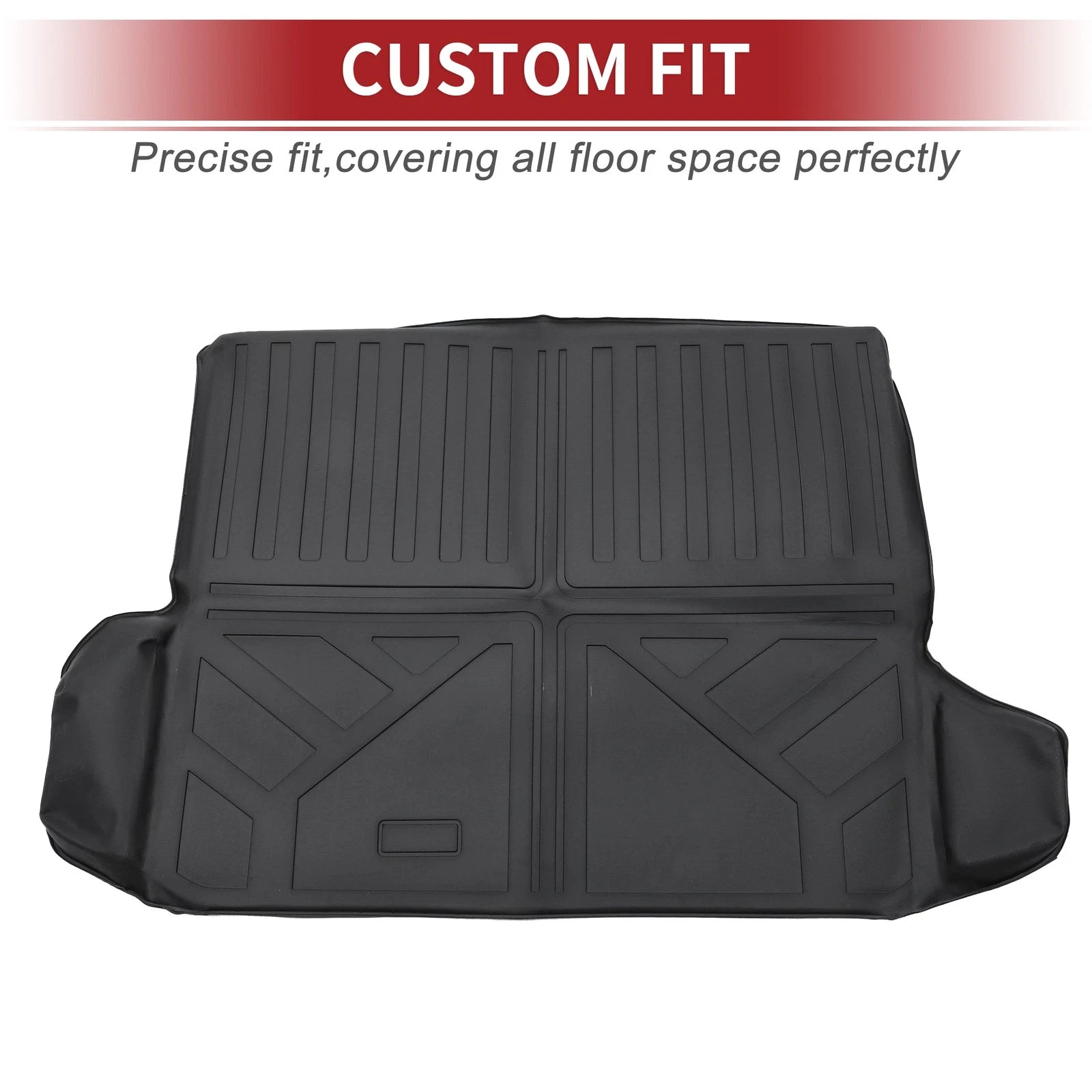 Cargo Liner Rear Trunk Mat for Chevy Equinox (2012–2017) Diamond Pattern
