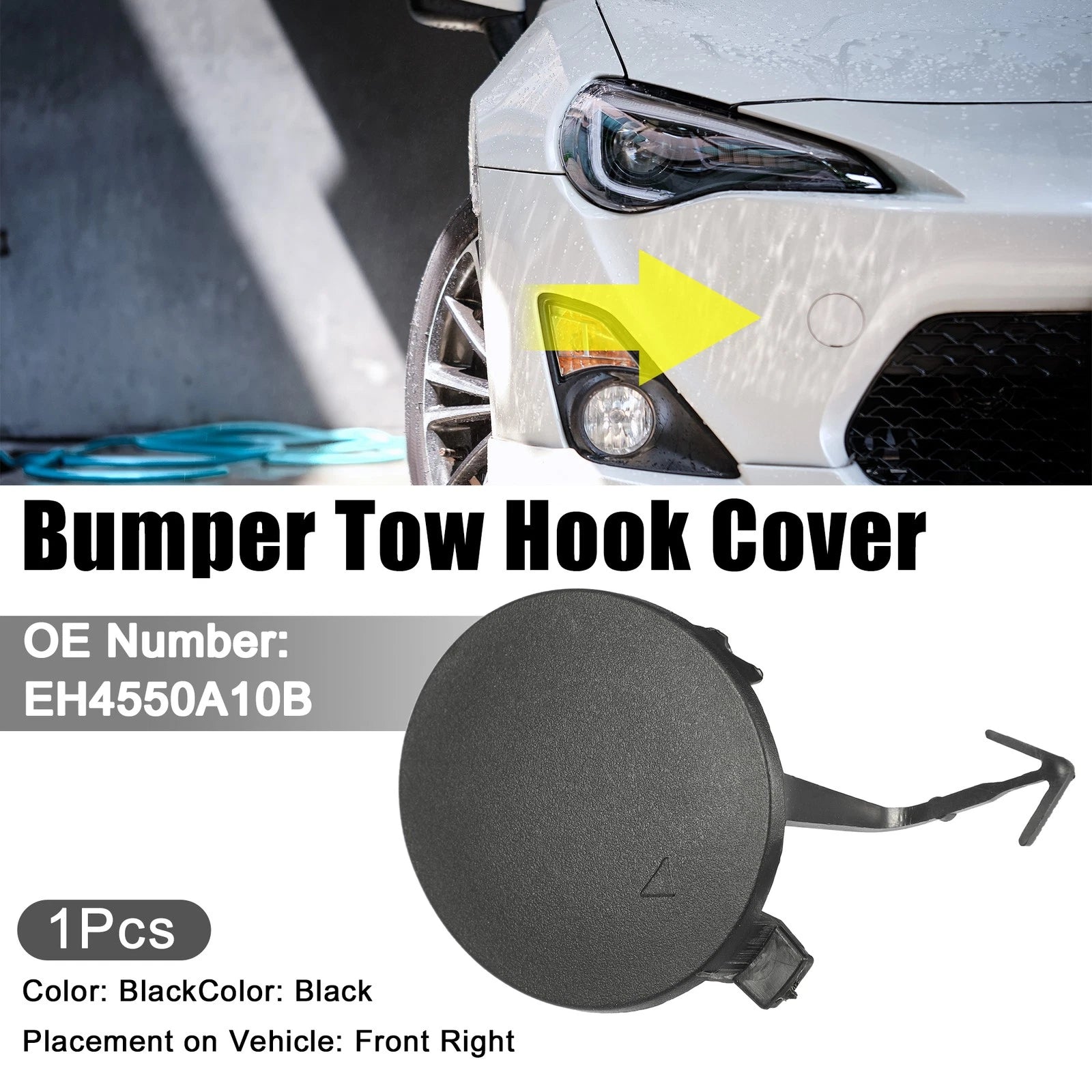 Front Right Tow Eye Hook Cover Cap for Mazda CX-7 (2007–2012)